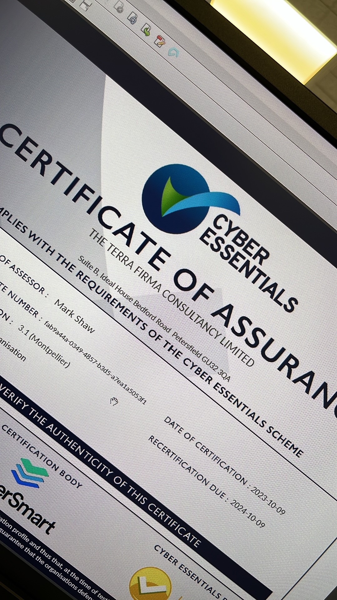 Cyber Essentials Certification The Terra Firma Consultancy   Cyber Essentials 